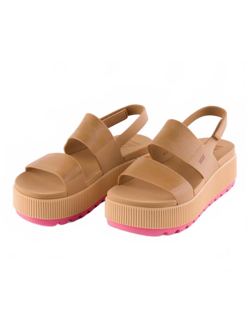 EUC Reef Water Vista Higher Platform Sandals in Natural size 7